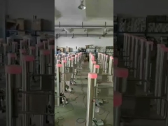 Portillon piétonnier pivotant en acier inoxydable 304, hauteur de la taille