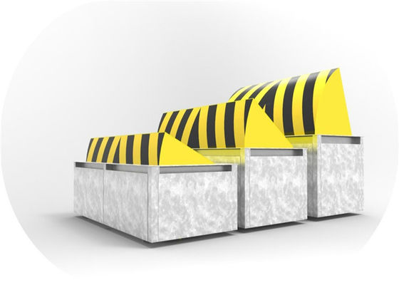 Bloc hydraulique de route en acier A3 à chargement automatique complet 80T avec lumière LED pour la sécurité antiterroriste