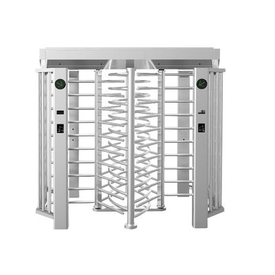Contrôle d'accès semi automatique élevé de degré de sécurité de tourniquet de double ruelle d'acier inoxydable plein