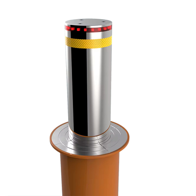 Bollards de sécurité rétractables sur mesure 219 mm Diamètre 600 mm Hauteur 6 mm Épaisseur