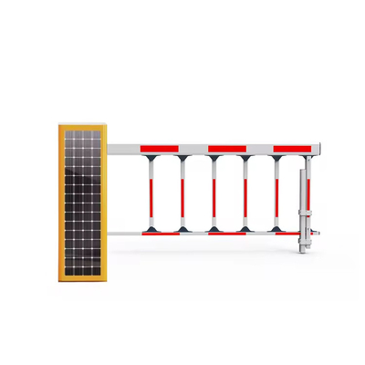Rapide vitesse ligne droite pliante clôture bras parking Garage barrière AC 220V 110V DC24V panneau solaire intégré