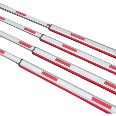 Bras de barrière télescopique de 86x44mm avec support de personnalisation Matériau aluminium Longueur optionnelle de 1 à 6 mètres