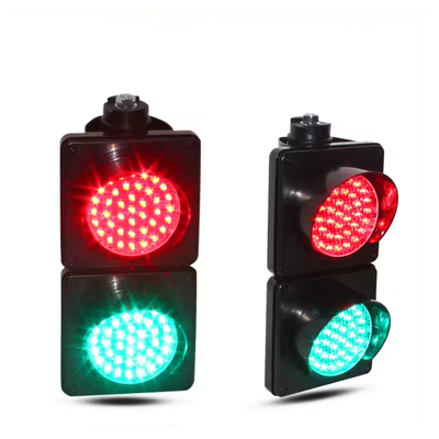Feux de signalisation LED de couleur rouge et verte de 100 mm avec lentille colorée pour parking