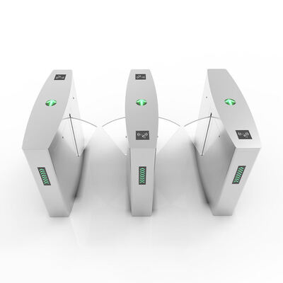 Tourniquet piétonnier à barrière à rabat avec capteurs infrarouges, longueur de rabat de 27 cm et temps d'ouverture/fermeture de 1 seconde