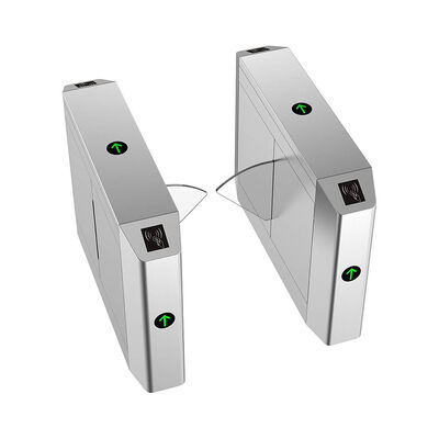 Reconnaissance faciale IP44 45W Porte de barrière à volets pour piétons pour contrôle d'accès sécurisé
