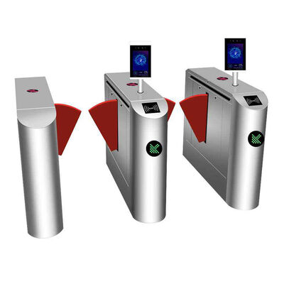 Reconnaissance faciale SUS304 35W Porte de barrière à clapet avec indicateur LED pour contrôle d'accès