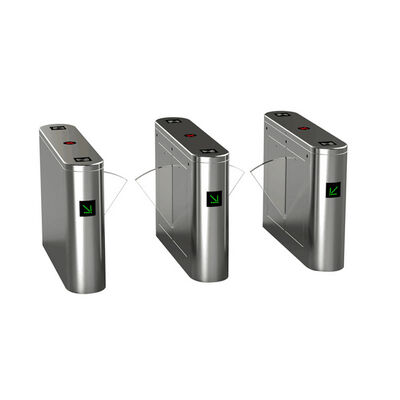 Porte de barrière en acier inoxydable avec scanner d'empreintes digitales et photocellule d'alarme pour le contrôle d'accès au métro et au stade