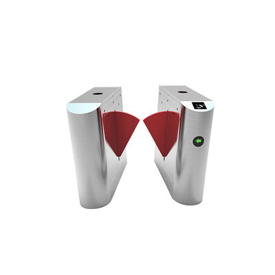 Barrière de sécurité à rabat intelligente OEM ODM en acier inoxydable 304 ou 316, avec un débit de 30 personnes par minute et des capteurs infrarouges sensibles