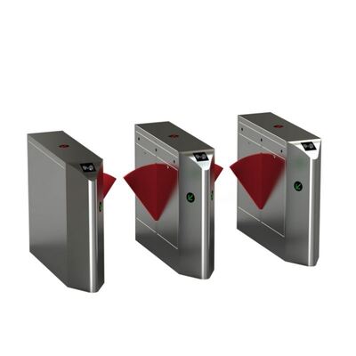 Porte de barrière à volet rétractable à grande vitesse avec auto-détection et boîtier en acier inoxydable 304 ou 316