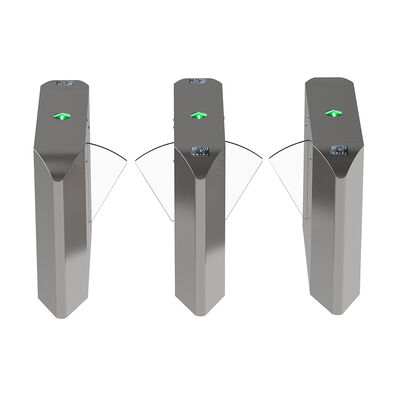 Porte de vitesse à double passage avec certificat CE et porte de barrière rétractable à plaquette en gel de silice doux