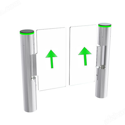 Porte de barrière d'oscillation bidirectionnelle avec moteur sans balai 24VDC pour contrôle d'accès de 30 personnes par minute
