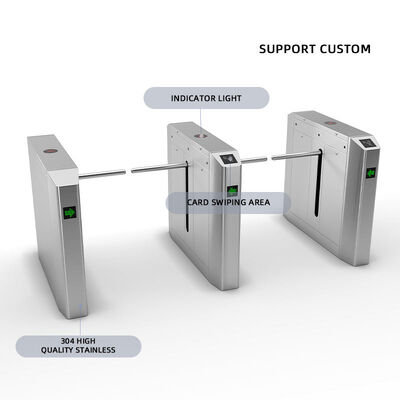 Tourniquet de bras de baisse de pont de Moter de double de contrôle d'accès de porte de sécurité d'IP55 RFID