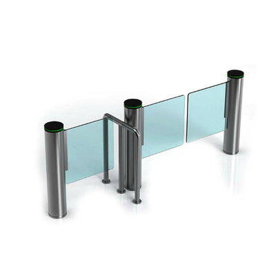 Barrière pivotante SS304 à fermeture automatique 200W pour accès piéton rapide
