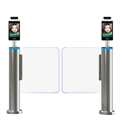 Acier inoxydable de Polonais 304 simples cylindrique de tourniquet de barrière d'oscillation pour le lobby