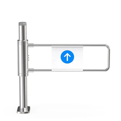 Barrière pivotante unidirectionnelle en acier inoxydable SS304 avec un débit de trafic de 25-30 personnes/minute