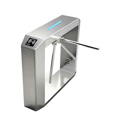 Porte tourniquet à trépied en acier inoxydable 304 avec passage bidirectionnel et longueur de bras de 510 mm pour un contrôle d'accès sécurisé
