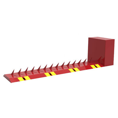 Barrière anti-intrusion de surface avec lames de 10 mm d'épaisseur, supportant un chargement minimum de 40 tonnes et une vitesse de levée de 2 secondes pour le contrôle des véhicules à haute sécurité