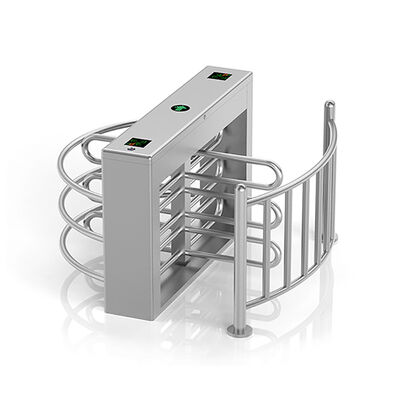 Liseur d'empreintes digitales 304 en acier inoxydable Bi-directionnel demi-hauteur tourniquet hauteur de taille barrière
