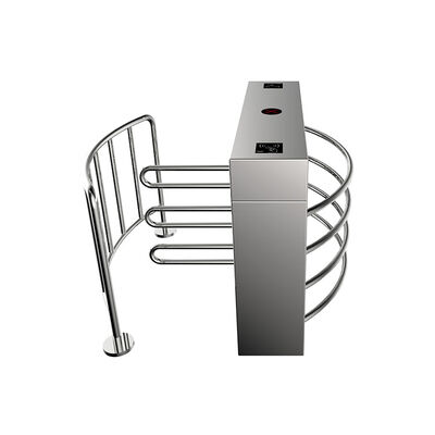 Tourniquet semi-automatique en acier inoxydable 304 de demi-hauteur avec mécanisme robuste et débit de 25 à 30 personnes/minute