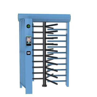 Barrière de tourniquet pleine hauteur rotative avec télécommande, 3 voies et accès bidirectionnel