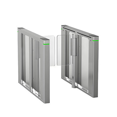 Portillon de sécurité bidirectionnel avec moteur CC sans balais de 100 W, largeur de passage de 500 mm à 1000 mm pour le contrôle d'accès