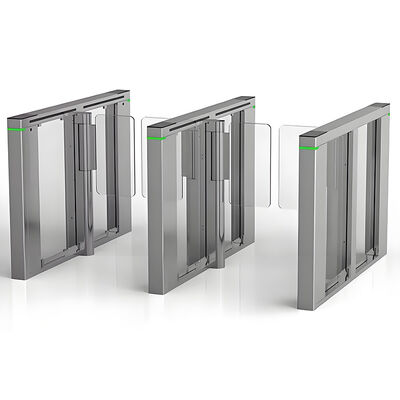 Porte de barrière en verre d'acrylique du moteur 10mm de C.C RS485 solides solubles pour le piéton