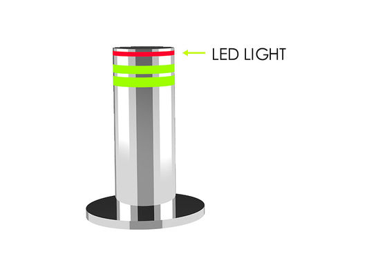 316 Bollards de montée automatique en acier inoxydable avec charge de 70 T et temps de montée de 3 s pour la sécurité routière