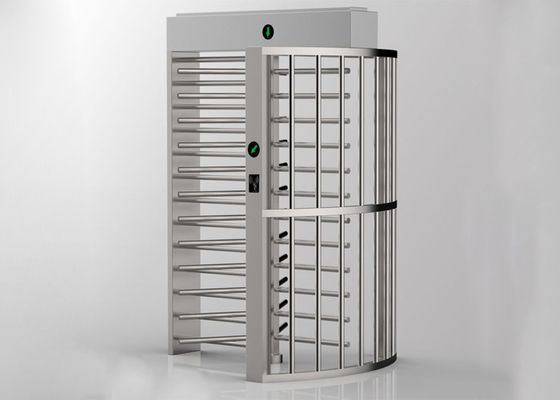 Tourniquet pleine hauteur SS304 avec un temps de réponse de 0,2 seconde et bras de 600 mm pour le contrôle d'accès haute sécurité