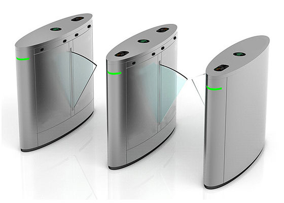 Barrière de contrôle d'accès DC 24V 10mA, tourniquet à clapet en acrylique transparent