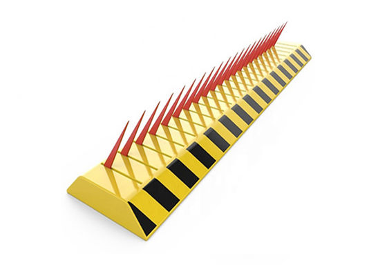 Barrière anti-intrusion électromécanique pour pneus, capacité de charge de 80T, temps de montée/descente de 2s, avec pointes de 10mm pour le contrôle d'accès des véhicules