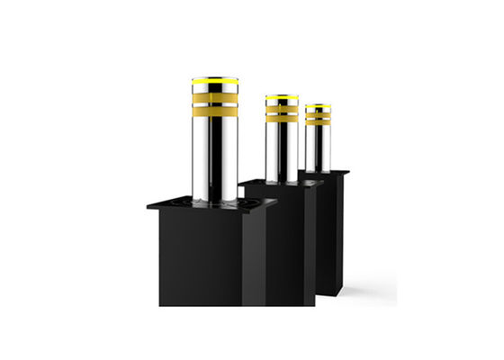 Borne de sécurité hydraulique en acier inoxydable 316 de 1000 mm de hauteur, contrôlée par automate programmable (PLC), pour la sécurité routière à fort trafic.