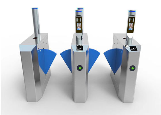 0.2s Retractible RS485 SS304 Contrôle d'accès Porte d'aile Flap Barrière tournevis