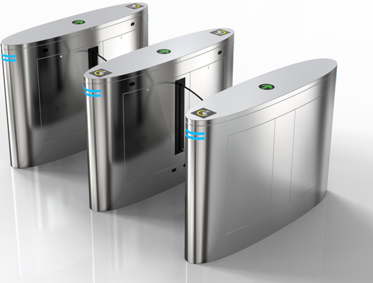 Cloison escamotable 1s de Waist Height Turnstile de lecteur d'empreintes digitales
