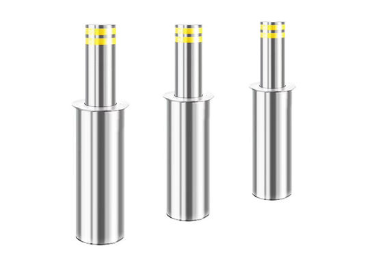 IP68 étanche SUS304 en acier inoxydable Bollards montants automatiques avec surface miroir 8k