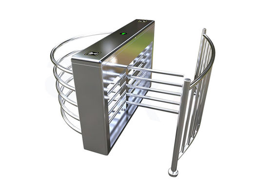 Tourniquet à mi-hauteur en acier inoxydable SS304 avec bras de 450 mm et indice de protection IP55 pour le contrôle d'accès sécurisé