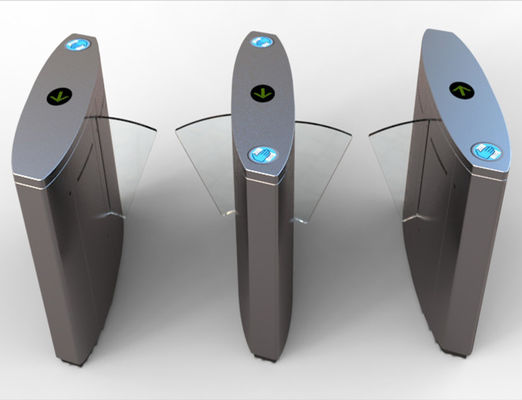 Barrière à rabat à grande vitesse DC24V SS304 0.2S avec RS485 et barrière à rabat rétractable