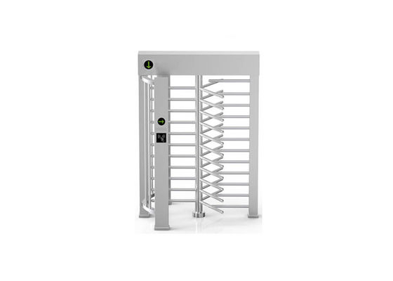 Tourniquet pleine hauteur en acier inoxydable avec un débit de 30 personnes par minute et un passage de 600 mm de largeur