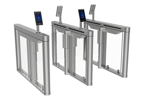 Bras acrylique transparent de cas de la porte SS304 de tourniquet vertical biométrique