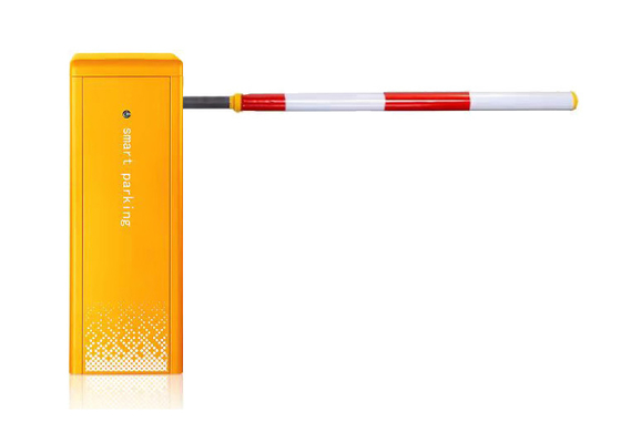 Couleur jaune logeant la porte intelligente de barrière de stationnement sans brosse de moteur de C.C