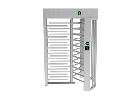 Portillon de sécurité pleine hauteur à accès par carte RFID à voie unique avec passage de 600 mm et boîtier en acier inoxydable